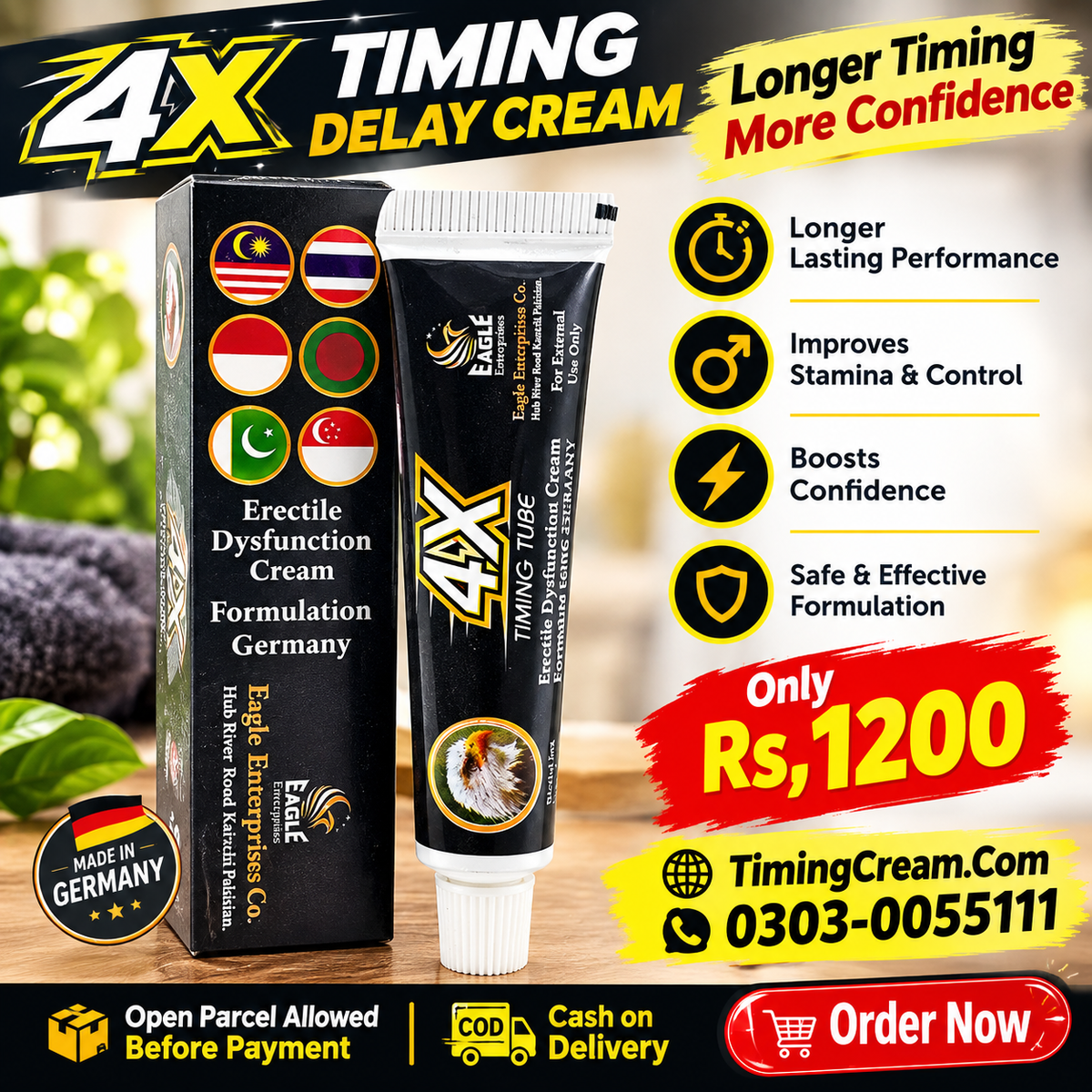 4X Timing Delay Cream
