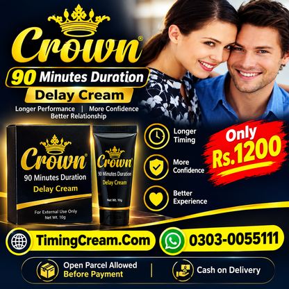 Crown 90 Minutes Duration Delay Cream